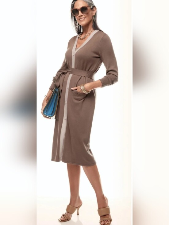 CAbi Sweaters - CAbi Genteel Cardigan Long Ties At Waist 6161